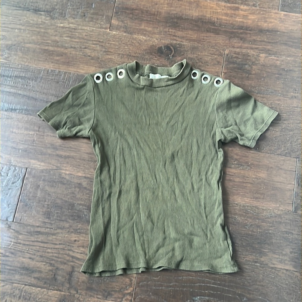 Zara olive green top size US small